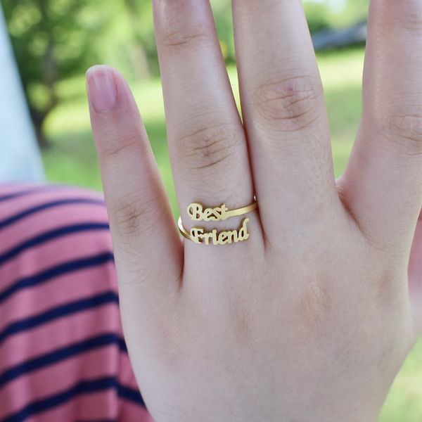 popular in europe and the united states, the letter friend ring female personality simple friend gift., Silver
popular in europe and the united states, the letter friend ring female personality simple friend gift., Silver