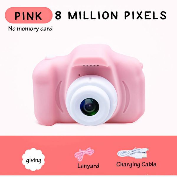 2019 xmas for kids camera children mini digital camera cute cartoon cam 13mp 8mp slr camera toys for birthday gift 2 inch screen
