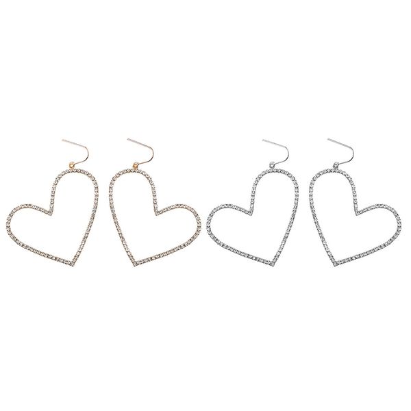 big heart drop earrings for women fashion shiny dangle earrings jewelry gifts, Golden;silver
big heart drop earrings for women fashion shiny dangle earrings jewelry gifts, Golden;silver
