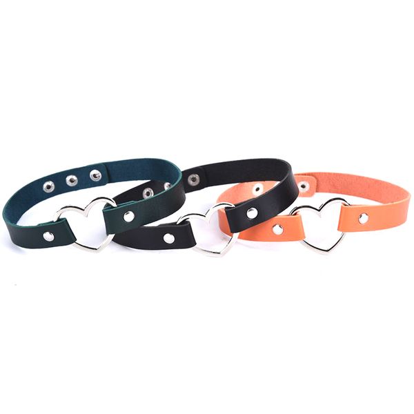 chokers lovely heart decoration collar necklace pu leather lady stylish fashion vacation jewelry black red orange white, Golden;silver
chokers lovely heart decoration collar necklace pu leather lady stylish fashion vacation jewelry black red orange white, Golden;silver