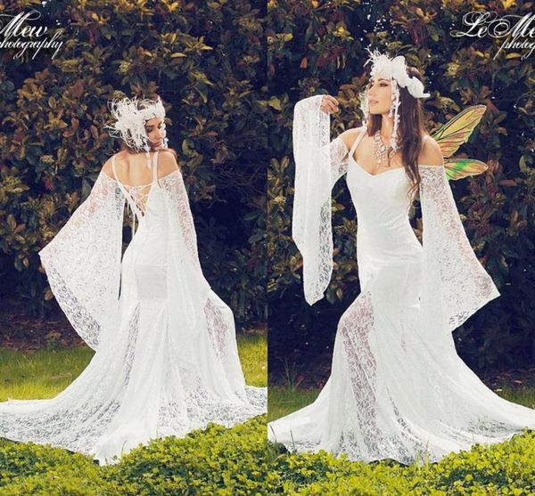 vintage medieval victorian mermaid wedding dress full lace bell long sleeve gothic outdoor fairy country boho beach bridal gowns, Blue;red
vintage medieval victorian mermaid wedding dress full lace bell long sleeve gothic outdoor fairy country boho beach bridal gowns, Blue;red