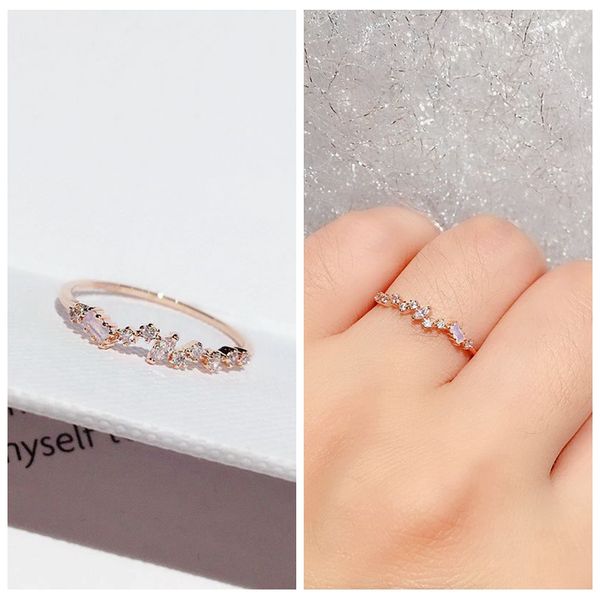 pink stone irregular crystal ring for women rose gold color cubic zircon ring bague jewelry, Golden;silver
pink stone irregular crystal ring for women rose gold color cubic zircon ring bague jewelry, Golden;silver