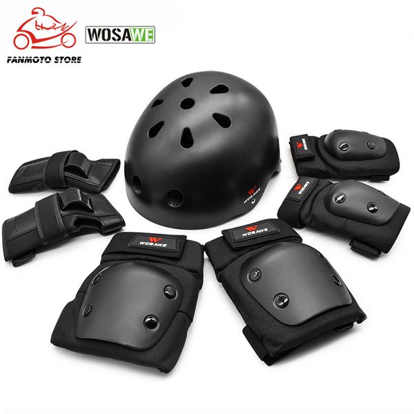 wosawe 7pcs/set multi-sports motorcycle safety helmet bike cycling bicycle helmet kneepads elbow wrist guards skating scooter
wosawe 7pcs/set multi-sports motorcycle safety helmet bike cycling bicycle helmet kneepads elbow wrist guards skating scooter