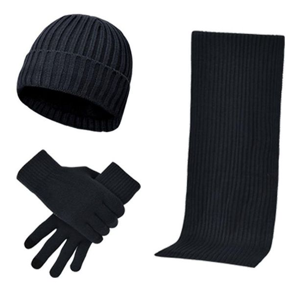 women men knitted solid color beanie scarf hat female windproof casual stretch mitten bonnet male outdoor winter warm 3pcs set, Blue;gray
women men knitted solid color beanie scarf hat female windproof casual stretch mitten bonnet male outdoor winter warm 3pcs set, Blue;gray