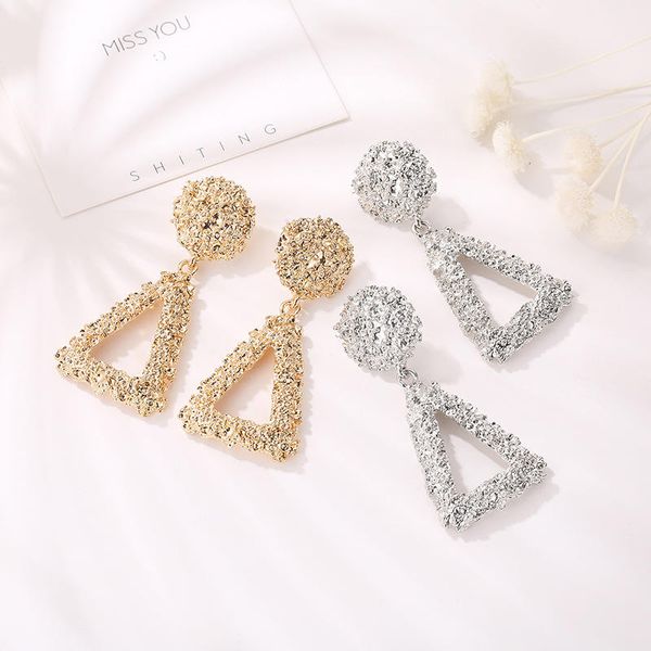 hoop & huggie women scrub geometric earrings triangle metal hollow earring long dangle ladies costume jewellery vintage, Golden;silver
hoop & huggie women scrub geometric earrings triangle metal hollow earring long dangle ladies costume jewellery vintage, Golden;silver