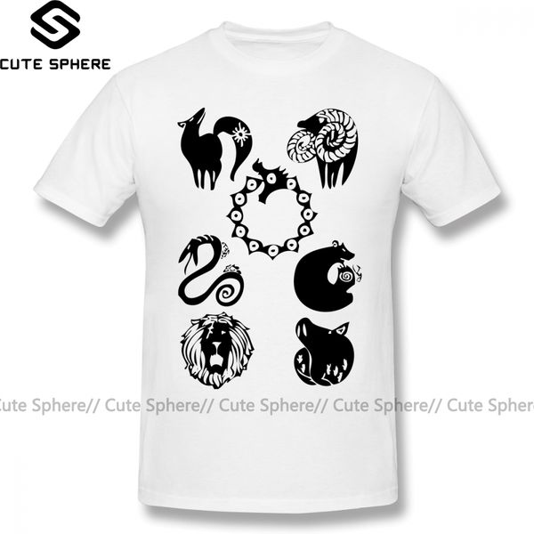 seven deadly sins t shirt seven deadly sins t-shirt xxx short-sleeve tee shirt cute printed 100 cotton beach mens tshirt