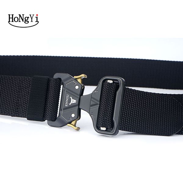hongyi tactical belt new nylon outdoor sports belt adjustable with metal buckle hunting accessories, Black;brown
hongyi tactical belt new nylon outdoor sports belt adjustable with metal buckle hunting accessories, Black;brown