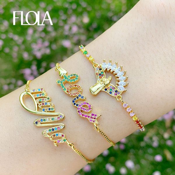 charm bracelets flola rainbow love mama for women gold crystal virgin mary charms cz zirconia multicolor jewelry brtc08, Golden;silver
charm bracelets flola rainbow love mama for women gold crystal virgin mary charms cz zirconia multicolor jewelry brtc08, Golden;silver