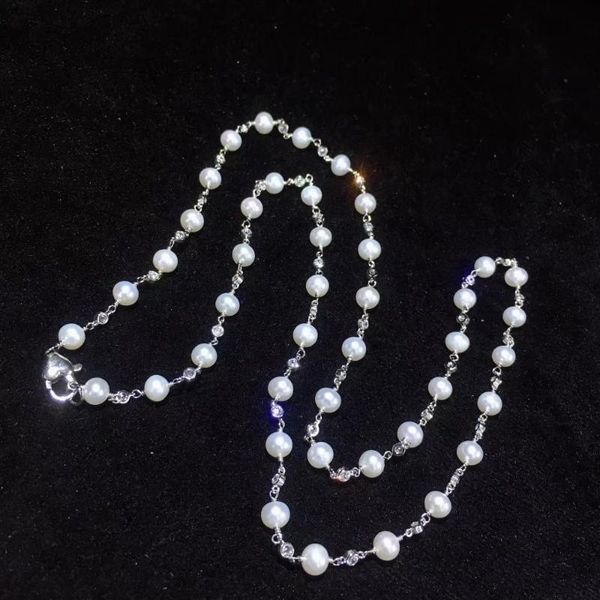 natural fresh water pearl and cubic zircon long necklace sweater chain necklace 925 sterling silver elegant daily
natural fresh water pearl and cubic zircon long necklace sweater chain necklace 925 sterling silver elegant daily