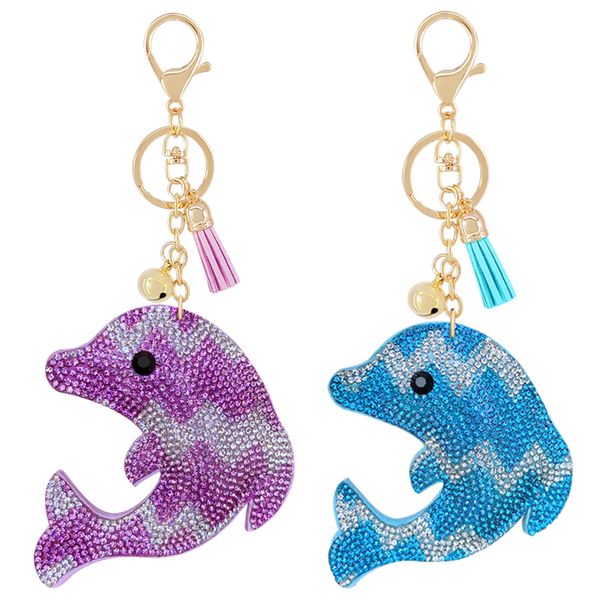 creative korean velvet colored rhinestone cute dolphin keychain pendant tassel bell marine series bag accessories, Silver
creative korean velvet colored rhinestone cute dolphin keychain pendant tassel bell marine series bag accessories, Silver