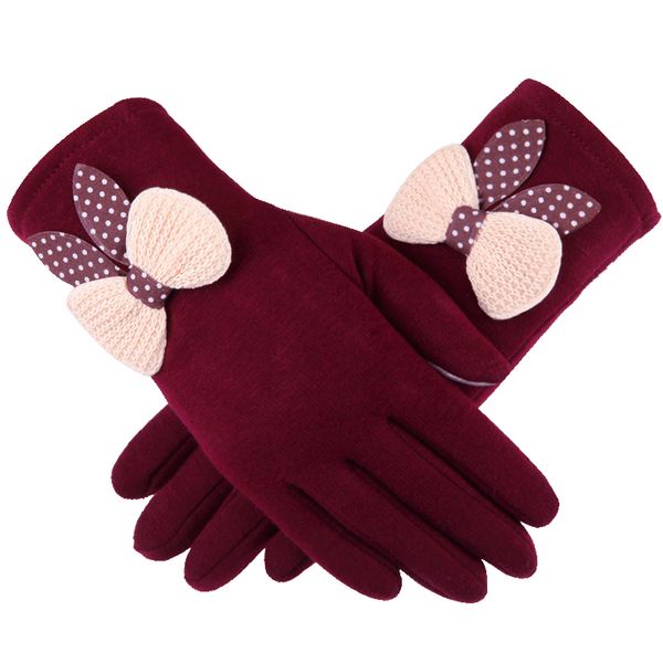 five fingers gloves mittens women' autumn and winter plus velvet warm cycling touch screen cotton students korean bow, Blue;gray
five fingers gloves mittens women' autumn and winter plus velvet warm cycling touch screen cotton students korean bow, Blue;gray