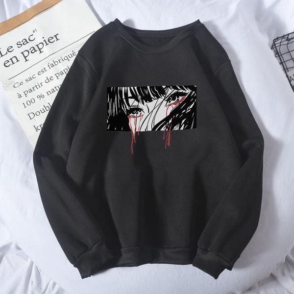 women's sweatshirt japanese anime crying girl printed punk pullover sweatshirt harajuku fun loose casual women's sweatshirt, Black
women's sweatshirt japanese anime crying girl printed punk pullover sweatshirt harajuku fun loose casual women's sweatshirt, Black