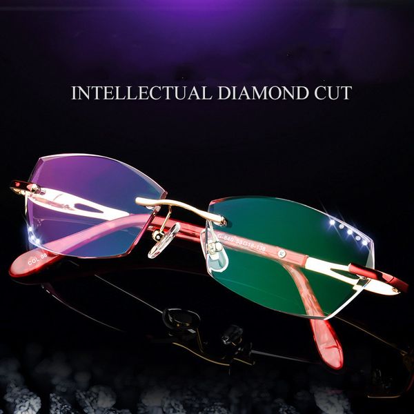 luxury rhinestone reading glasses women diamond cutting rimless glasses high clear women's red readers presbyopic eye, White;black
luxury rhinestone reading glasses women diamond cutting rimless glasses high clear women's red readers presbyopic eye, White;black