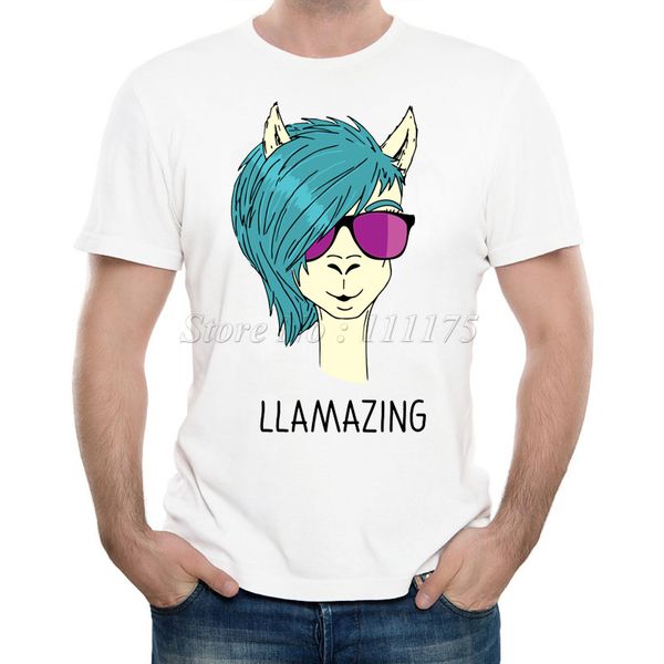 new arrivals 2019 men's summer t shirt cool llama design casual short sleeve tee 
new arrivals 2019 men's summer t shirt cool llama design casual short sleeve tee