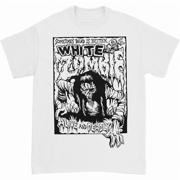 white zombie men's живой и смертельный t-shirt white личность пользовательские tee shirt
white zombie men's живой и смертельный t-shirt white личность пользовательские tee shirt