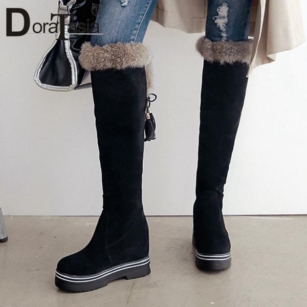 boots doratasia big size 34-43 ladies knee high fringe women 2021 thick sole height increasing heels shoes woman, Black
boots doratasia big size 34-43 ladies knee high fringe women 2021 thick sole height increasing heels shoes woman, Black