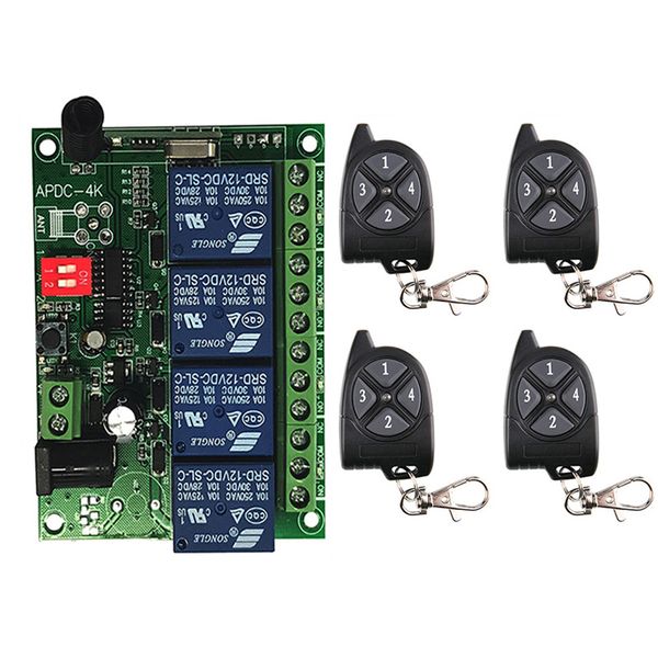 remote controlers 433mhz universal wireless switch dc 12v 4 ch 4ch relay receiver module and rf control 433 mhz transmitter
remote controlers 433mhz universal wireless switch dc 12v 4 ch 4ch relay receiver module and rf control 433 mhz transmitter
