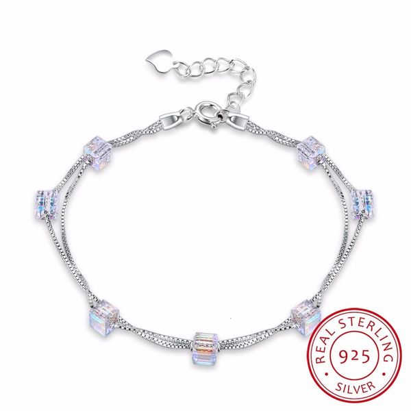 lekani квадратные кристаллы от swarovski 925 silver дважды звено цепи браслет браслеты бусины аксессуары для женщин fine jewelry
lekani квадратные кристаллы от swarovski 925 silver дважды звено цепи браслет браслеты бусины аксессуары для женщин fine jewelry