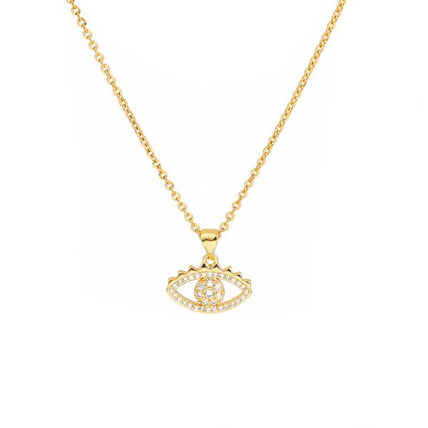 fashion stainless steel chain necklace cubic zirconia micro paved gold eye pendant necklaces women jewelry gift 45cm long, 1 pc, Silver
fashion stainless steel chain necklace cubic zirconia micro paved gold eye pendant necklaces women jewelry gift 45cm long, 1 pc, Silver