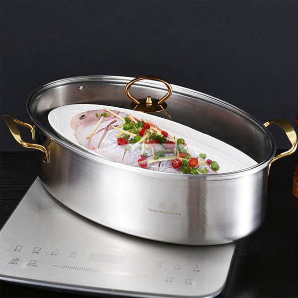 manufacturers direct 304 stainless steel steamed fish pot oval 38cm household thickening steamer multifunctional soup steamer
manufacturers direct 304 stainless steel steamed fish pot oval 38cm household thickening steamer multifunctional soup steamer