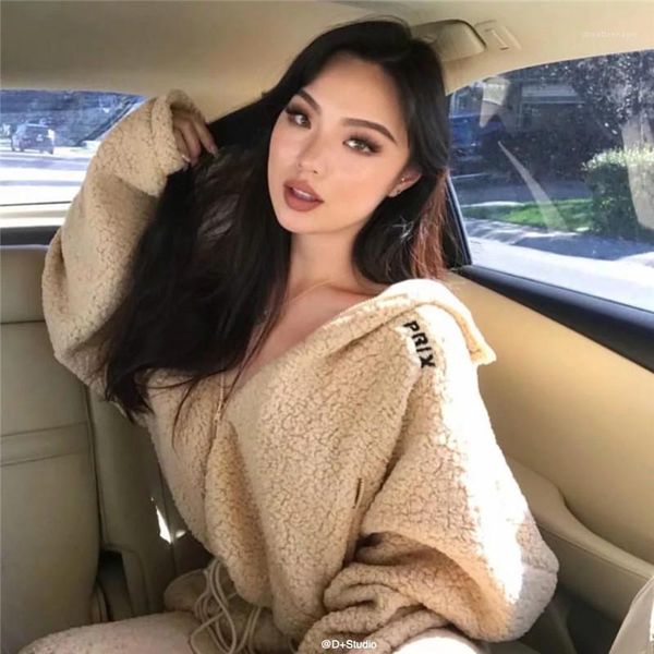 wool coats fashion womens ins and celebrity same style loose thickened hooded coats women clothing designer faux lamb, Black
wool coats fashion womens ins and celebrity same style loose thickened hooded coats women clothing designer faux lamb, Black