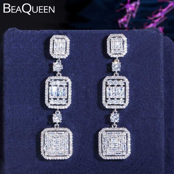 dangle & chandelier beaqueen brilliant baguette cz crystal micro pave cubic zircon long square drop hanging earrings wedding jewelry for wom, Silver
dangle & chandelier beaqueen brilliant baguette cz crystal micro pave cubic zircon long square drop hanging earrings wedding jewelry for wom, Silver