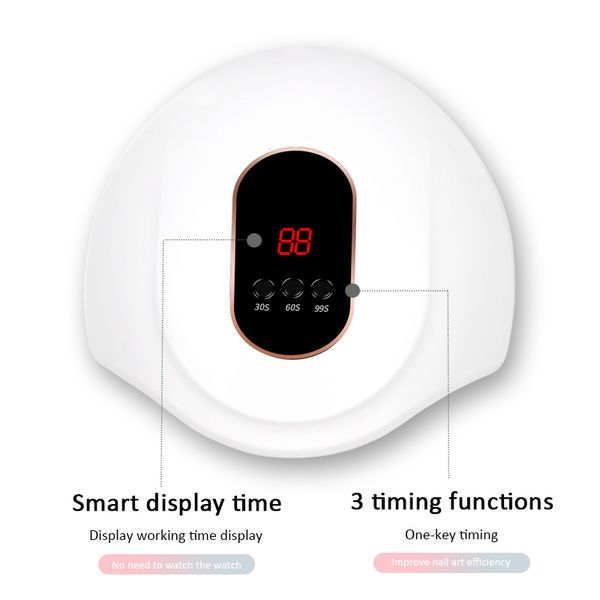 nail dryers sun19 mini 54w led lamp dryer for all types gel 18 leds uv machine curing timer with sensor lcd display
nail dryers sun19 mini 54w led lamp dryer for all types gel 18 leds uv machine curing timer with sensor lcd display
