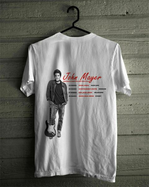 john mayer australia & new zealand tour 2019 t-shirt size s-5xl
