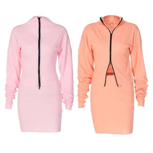 women autumn ribbed knitted 2 piece outfits set long sleeve turtleneck double zipper coat bodycon skirt solid color party cl, Gray
women autumn ribbed knitted 2 piece outfits set long sleeve turtleneck double zipper coat bodycon skirt solid color party cl, Gray