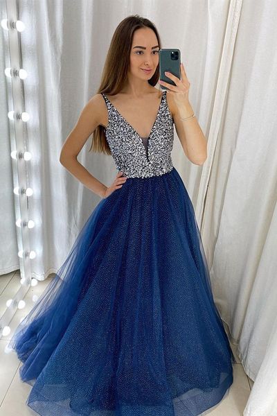 luxury beads v-neck prom dresses a-line long evening dress robe de soiree for special party dresses custom made l56, Black
luxury beads v-neck prom dresses a-line long evening dress robe de soiree for special party dresses custom made l56, Black