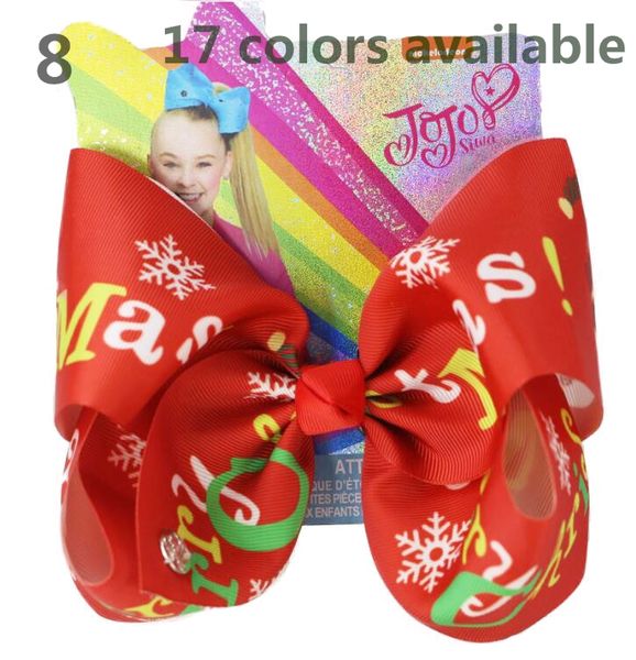new 8pcs/ 8inch large christmas hair bows for girls hair clips christmas bowknot hairgrips party accessories, Slivery;white
new 8pcs/ 8inch large christmas hair bows for girls hair clips christmas bowknot hairgrips party accessories, Slivery;white