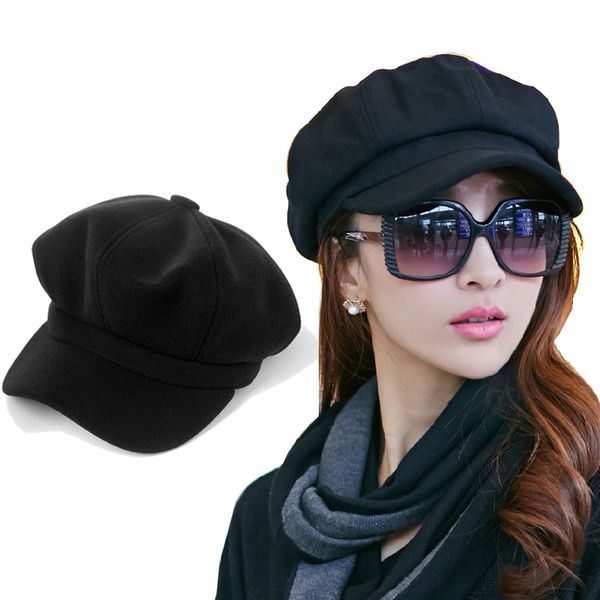 outdoor street casual girl berets solid color octagonal newsboy cap hat women wool beret hats autumn winter cool fashion, Blue;gray
outdoor street casual girl berets solid color octagonal newsboy cap hat women wool beret hats autumn winter cool fashion, Blue;gray