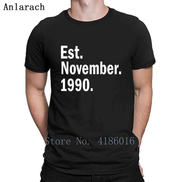est november 1990 t shirt casual print male summer style crew neck cotton normal famous shirt
est november 1990 t shirt casual print male summer style crew neck cotton normal famous shirt