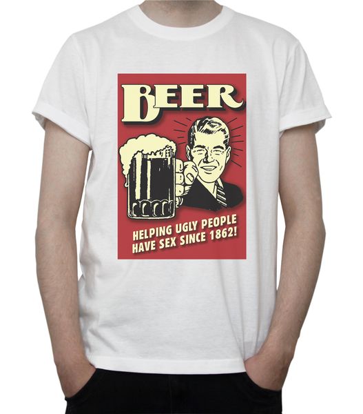 beer helping ugly people have funny t-shirt vintage art poster ad grey white diy prited tee shirt
beer helping ugly people have funny t-shirt vintage art poster ad grey white diy prited tee shirt