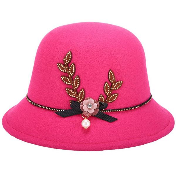 vintage women hat flower pearl bow-knot decorated felt cap warm easy match lady elegant bowler hat, Blue;gray
vintage women hat flower pearl bow-knot decorated felt cap warm easy match lady elegant bowler hat, Blue;gray