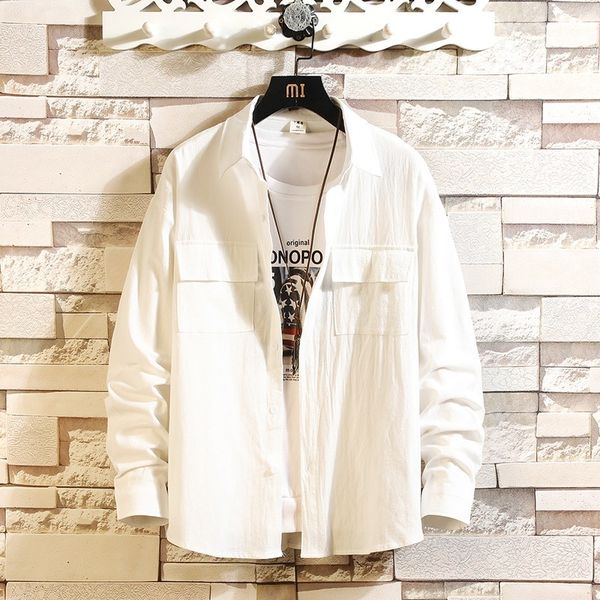 hip hop streetwear casual dress shirt men long sleeve loose spring autumn clothes kg-298, White;black
hip hop streetwear casual dress shirt men long sleeve loose spring autumn clothes kg-298, White;black