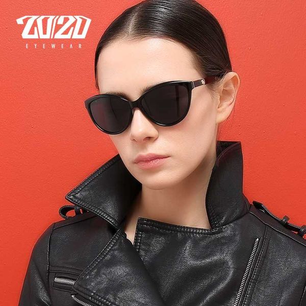 

sunglasses 20/20 brand design cat eye women polarized female sun glasses vintage style shades feminino oculos pl338, White;black