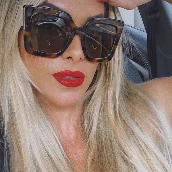 sunglasses fashion oversized cat eye women retro leopard shades designer square sun glasses eyewear female, White;black
sunglasses fashion oversized cat eye women retro leopard shades designer square sun glasses eyewear female, White;black