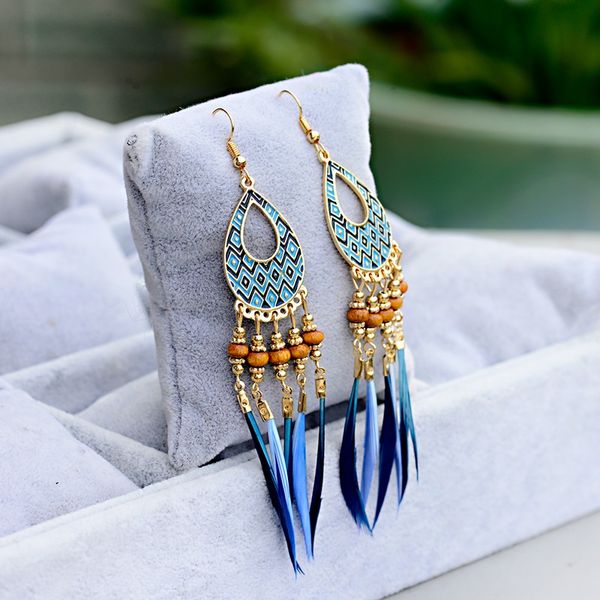 dangle & chandelier 2021 bohemian tassel long feather earrings for women vintage tribe wood beads female brincos bijoux jewelry, Silver
dangle & chandelier 2021 bohemian tassel long feather earrings for women vintage tribe wood beads female brincos bijoux jewelry, Silver
