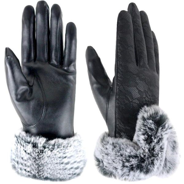 five fingers gloves female winter velvet leather lace warm touch screen waterproof faux fur thick 2021 15, Blue;gray
five fingers gloves female winter velvet leather lace warm touch screen waterproof faux fur thick 2021 15, Blue;gray