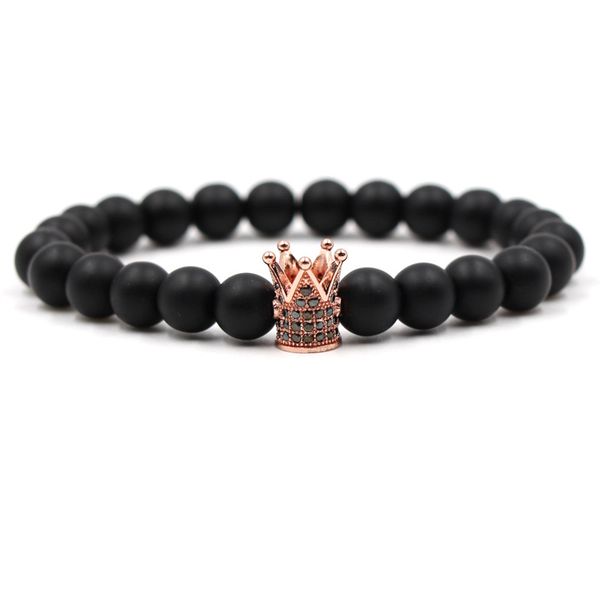 2020micro inlaid zircon crown bracelet gold and rose gold 8mm black scrub stone beads men and women bracelet, Golden;silver
2020micro inlaid zircon crown bracelet gold and rose gold 8mm black scrub stone beads men and women bracelet, Golden;silver