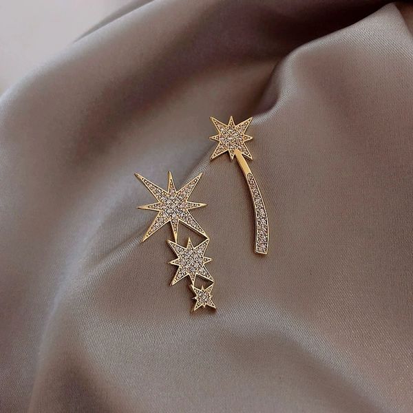 hoop & huggie fashionable asymmetry individual character awang star earring makings joker is full of get simple and advanced feeling eardrop, Golden;silver
hoop & huggie fashionable asymmetry individual character awang star earring makings joker is full of get simple and advanced feeling eardrop, Golden;silver