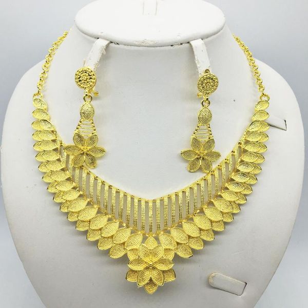 earrings & necklace fashion wedding dubai africa nigeria african jewelry set gold-color romantic woman bridal sets, Silver
earrings & necklace fashion wedding dubai africa nigeria african jewelry set gold-color romantic woman bridal sets, Silver