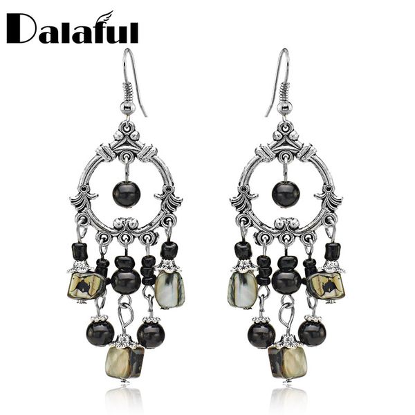2020 simple unique dangle earrings black round beads long tassel vintage bohemia jewelry chic gift for women e419, Silver
2020 simple unique dangle earrings black round beads long tassel vintage bohemia jewelry chic gift for women e419, Silver