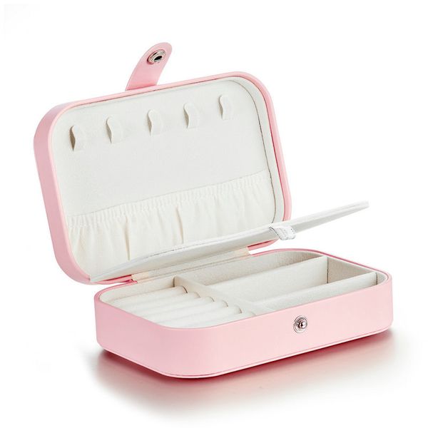 wostu pink pu leather jewelry box multi-function storage box earrings ring display case storage box cage only t200917, Black;white
wostu pink pu leather jewelry box multi-function storage box earrings ring display case storage box cage only t200917, Black;white