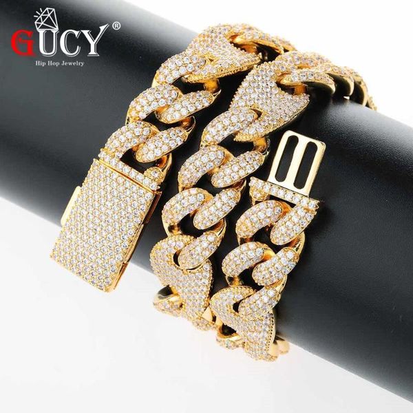 chains gucy 16mm and 20mmmiami box clasp cuban link chain multicolor necklace iced out cubic zirconia bling hip hop for men jewelry, Silver
chains gucy 16mm and 20mmmiami box clasp cuban link chain multicolor necklace iced out cubic zirconia bling hip hop for men jewelry, Silver