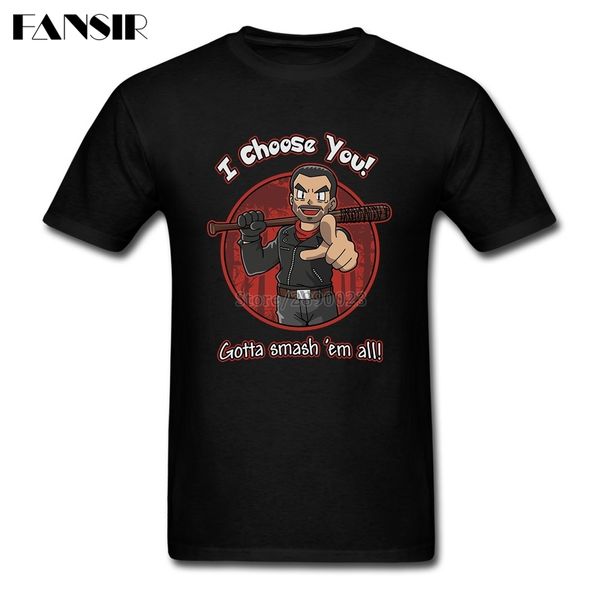 men t-shirt street custom cotton short sleeve tee shirts men walking dead tv show negan chooses you clothes
men t-shirt street custom cotton short sleeve tee shirts men walking dead tv show negan chooses you clothes