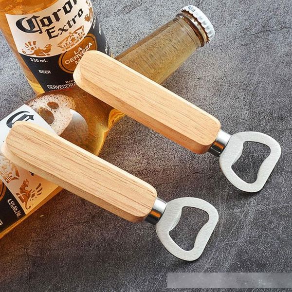 new wooden handle stainless steel beer bottle opener soda drinks bottle cap openers home party bar ktv kitchen tools
new wooden handle stainless steel beer bottle opener soda drinks bottle cap openers home party bar ktv kitchen tools
