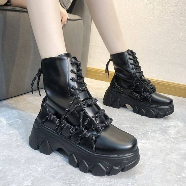 boots black pu leather ankle for women 2021 chunky platform woman punk style thick bottom female motorcycle
boots black pu leather ankle for women 2021 chunky platform woman punk style thick bottom female motorcycle