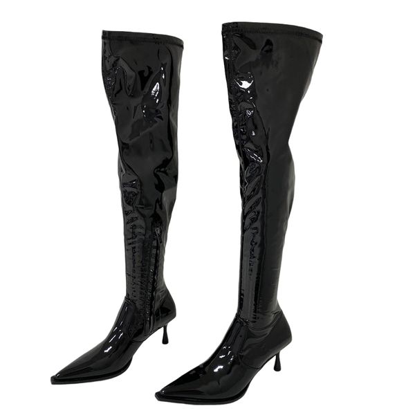 boots women shoes 2021 low heel over the knee black patent leather long fall high vrouwen laarzen
boots women shoes 2021 low heel over the knee black patent leather long fall high vrouwen laarzen